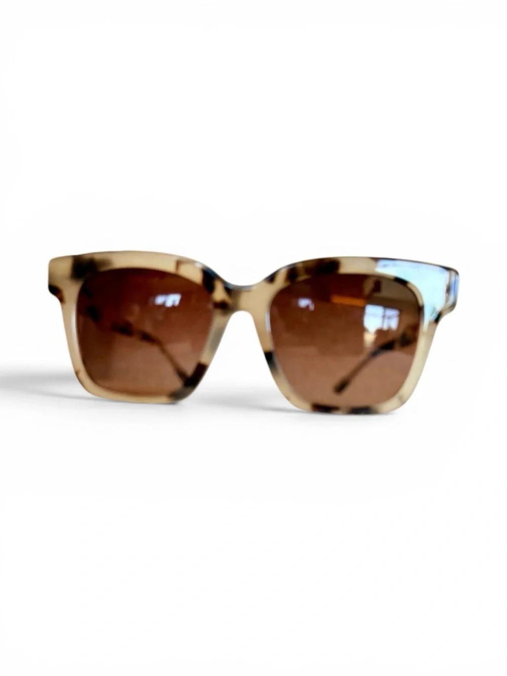 Kids DIFF Lil Bella II Sunglasses — Tinted Clear Tortoise Frame / Brown Lens